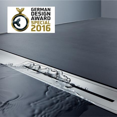 Doceniona jakość: German Design Award 2016 dla odpływu liniowego CeraFloor