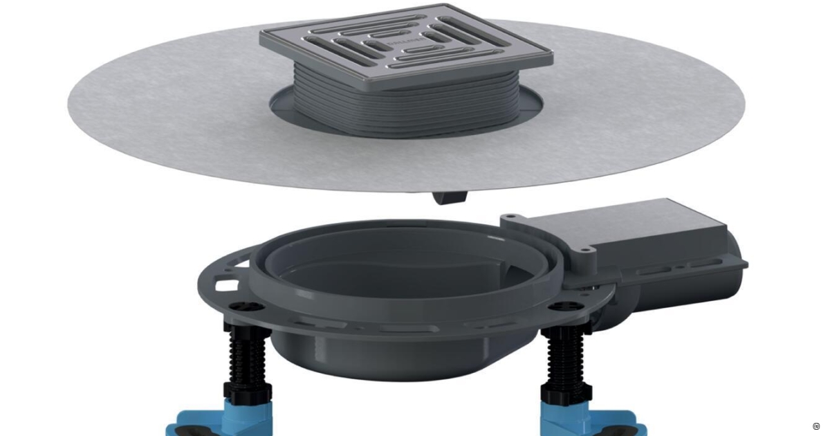 floor drain DallDrain Select Plan, DN 40, 120 x 120 mm